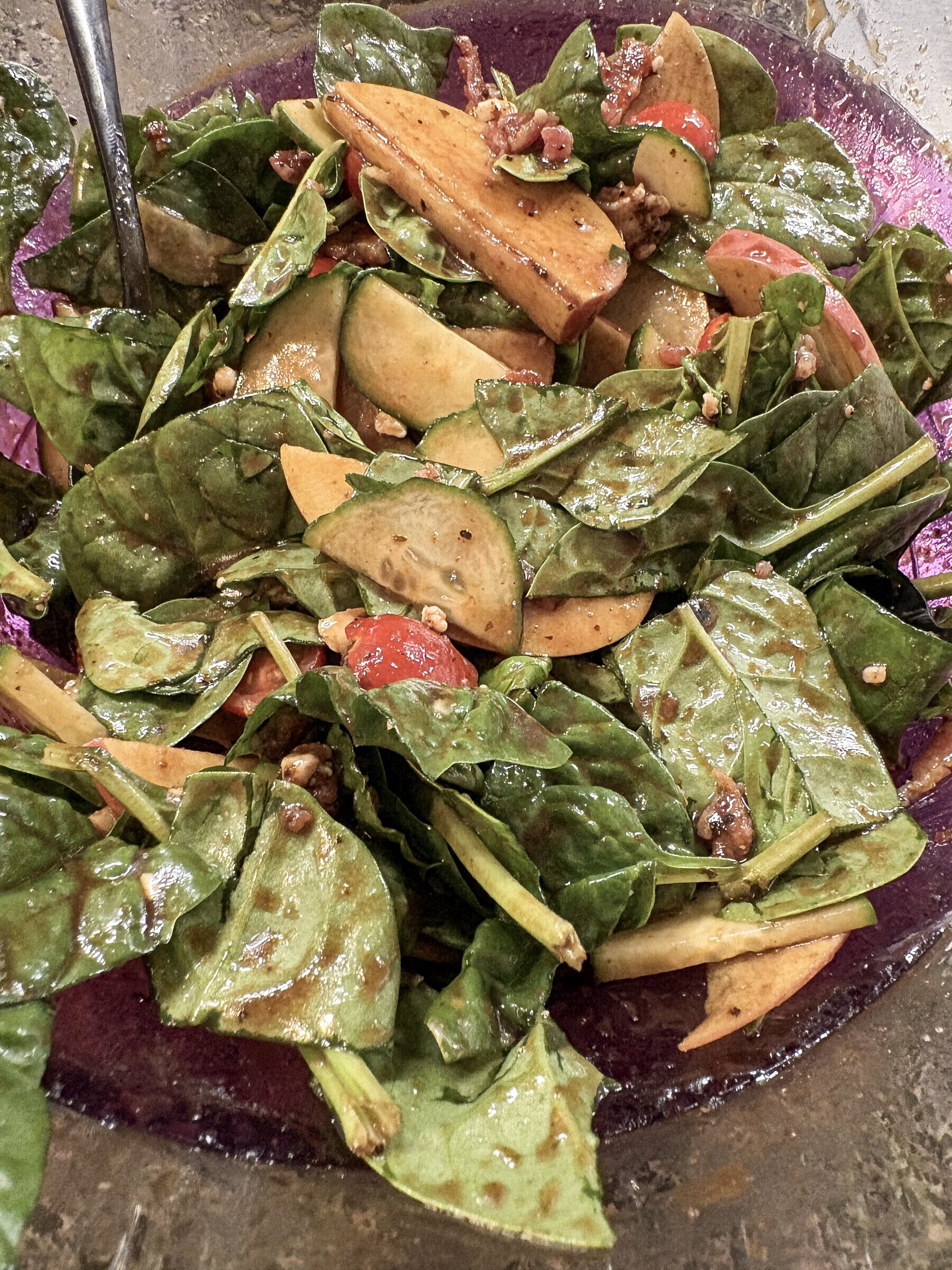 Crispy baked chicken & salad., view 2